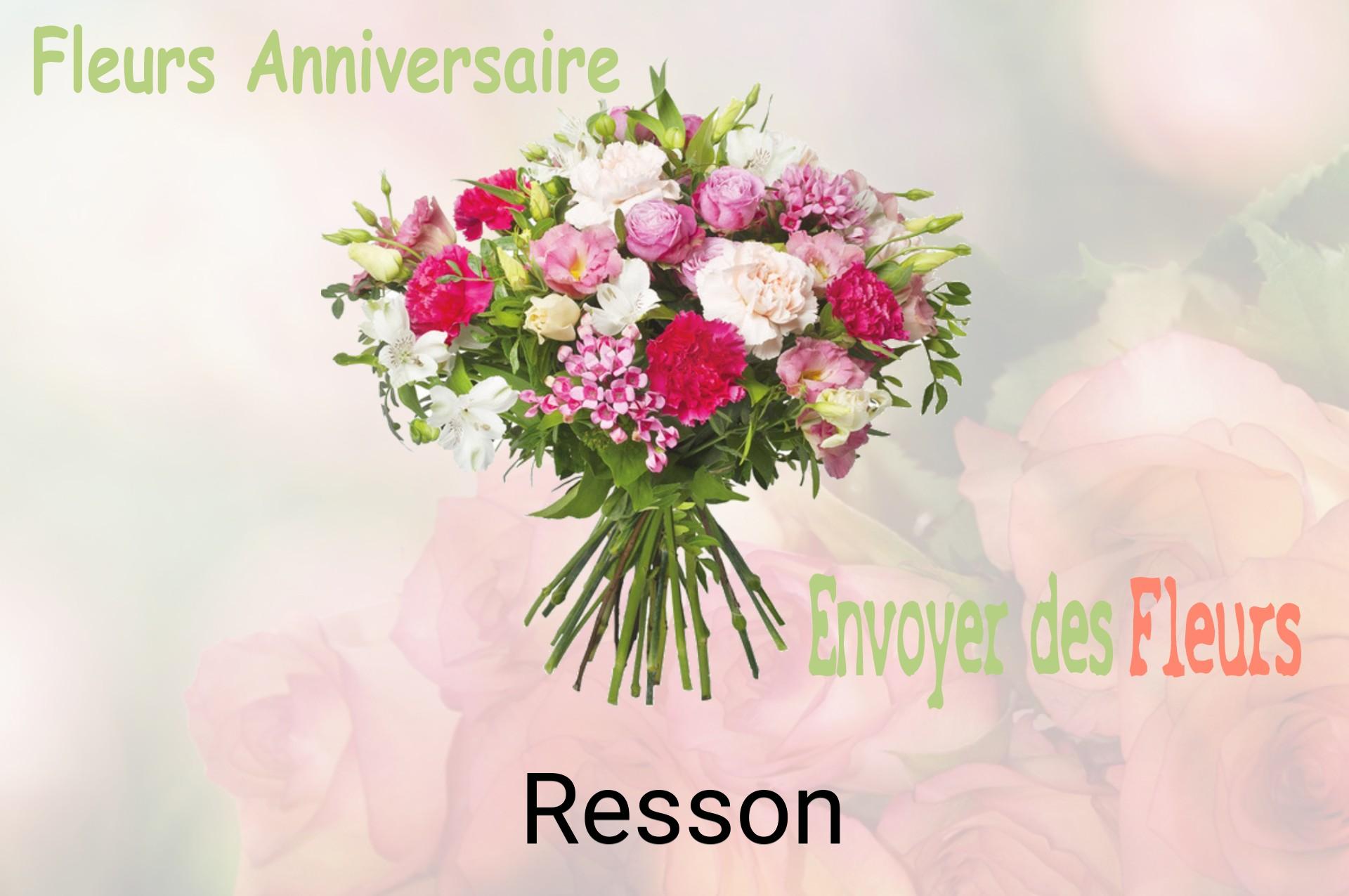 Bouquet de fleurs d’anniversaire livré à Resson