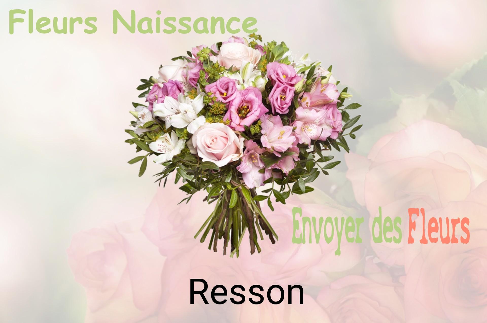 Bouquet de fleurs de naissance livré à Resson